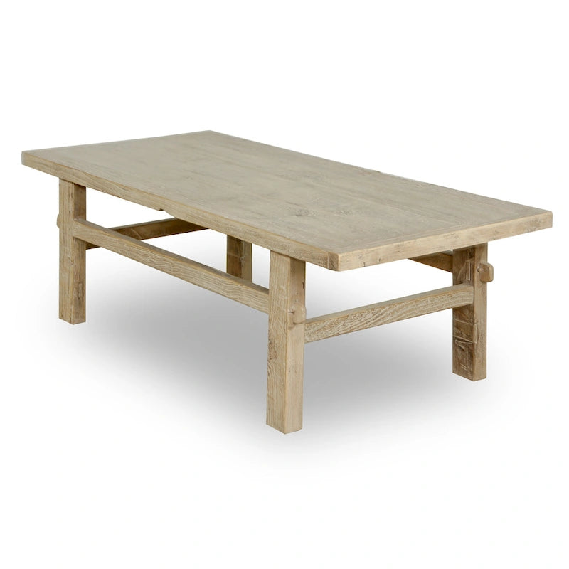 Artissance Hermosa Rustic Coffee Table Small Weathered Natural 48x22x16 - 48 x 22 x 16