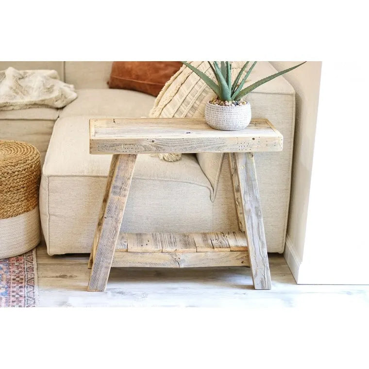 26x10x23 Aztec A Frame Side Table (Natural)
