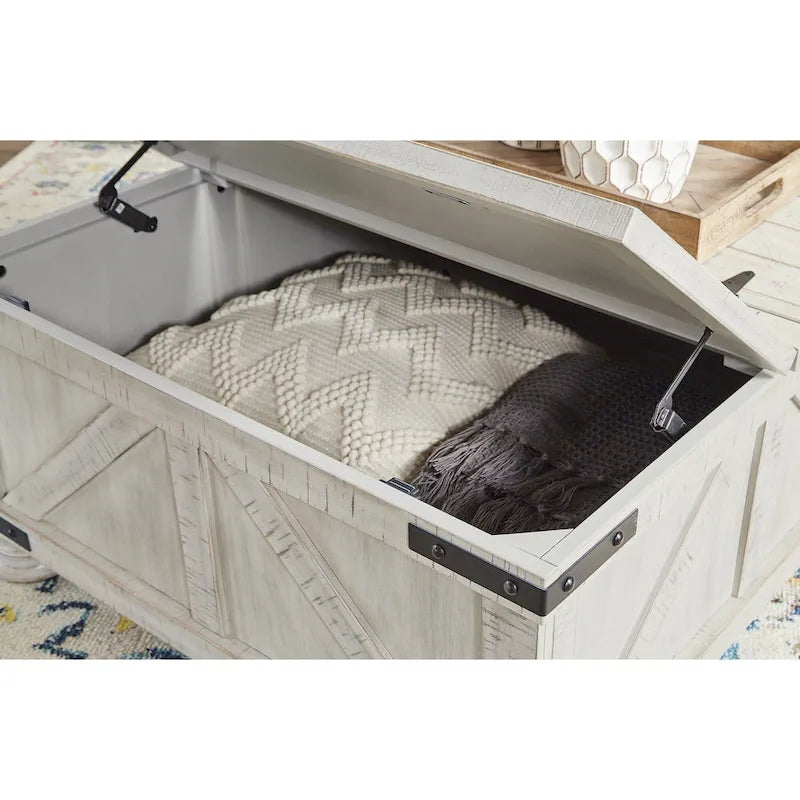 Table basse Carynhurst Signature Design by Ashley avec rangement - 91,4 cm (L) x 91,4 cm (P) x 45,7 cm (H)-3