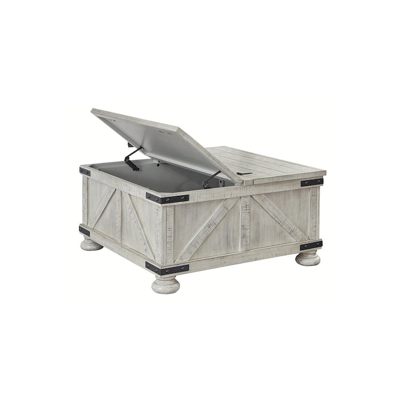 Table basse Carynhurst Signature Design by Ashley avec rangement - 91,4 cm (L) x 91,4 cm (P) x 45,7 cm (H)-6