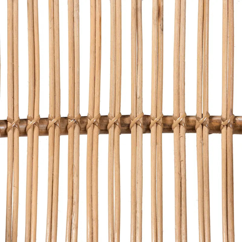 Fauteuil d'appoint Blanca en rotin naturel, style bohème moderne-8