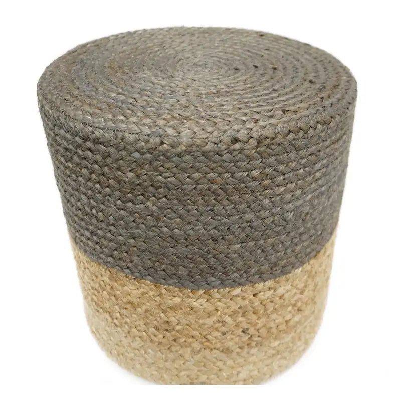 Pouf en jute Markovich fait main Home&amp;Manor-3