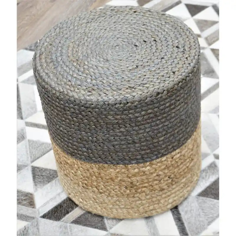 Pouf en jute Markovich fait main Home&amp;Manor-6