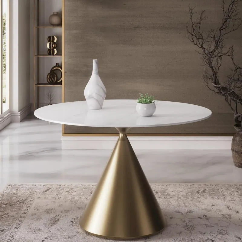 Ensemble table et chaises rondes 5 pièces Morden Fort Modern Luxury-5