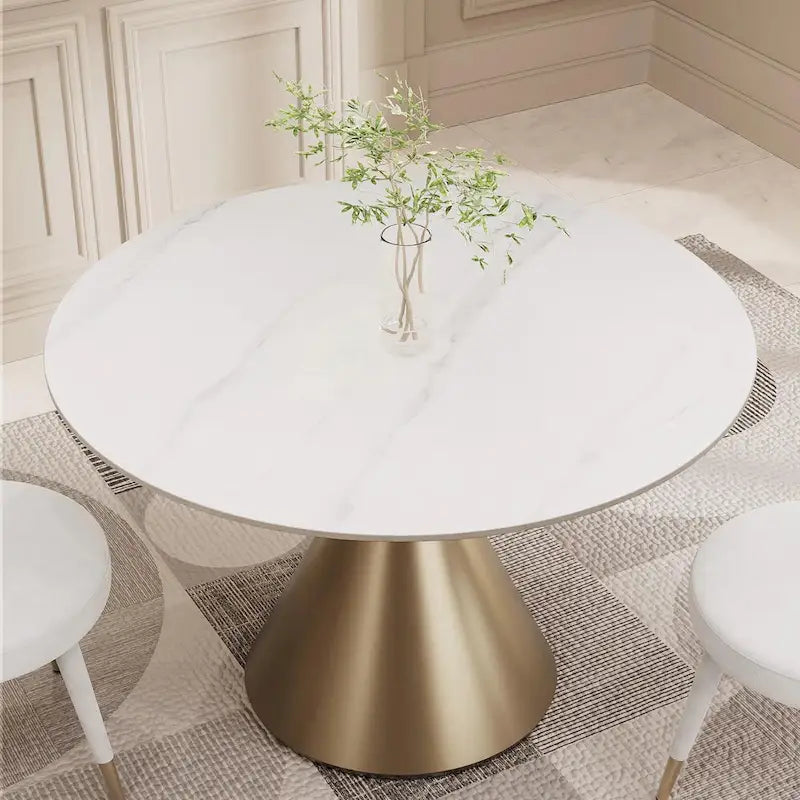 Ensemble table et chaises rondes 5 pièces Morden Fort Modern Luxury-6