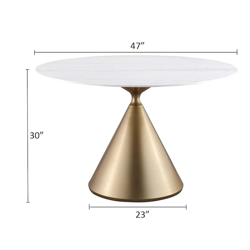 Ensemble table et chaises rondes 5 pièces Morden Fort Modern Luxury-13