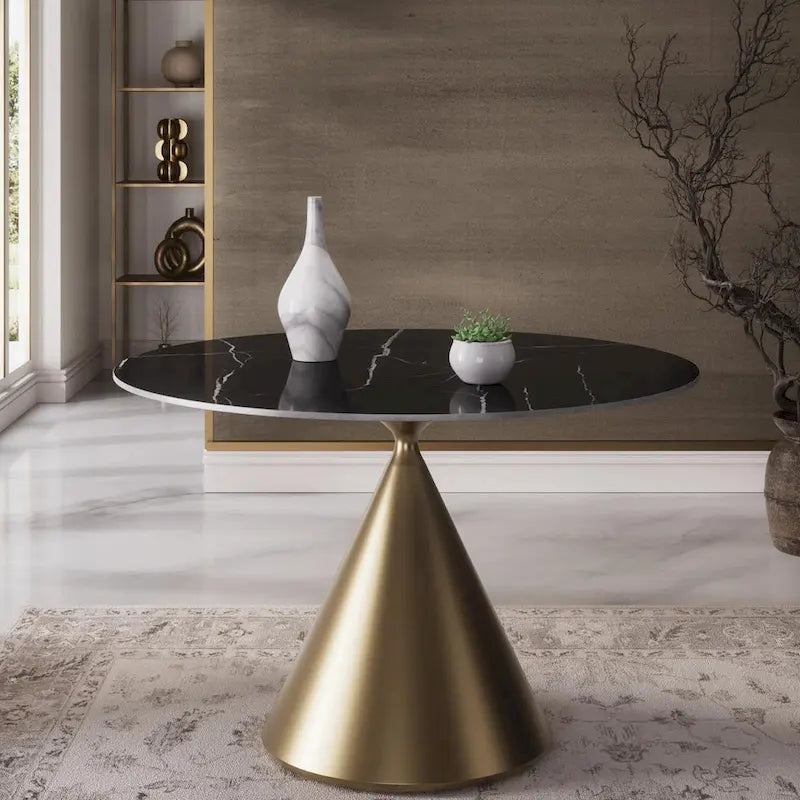 Ensemble table et chaises rondes 5 pièces Morden Fort Modern Luxury-14