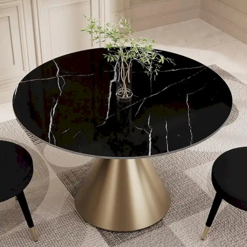 Ensemble table et chaises rondes 5 pièces Morden Fort Modern Luxury-15