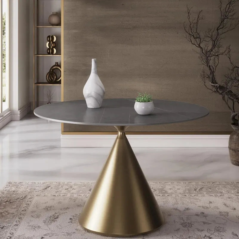 Ensemble table et chaises rondes 5 pièces Morden Fort Modern Luxury-22