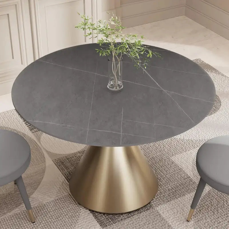 Ensemble table et chaises rondes 5 pièces Morden Fort Modern Luxury-23