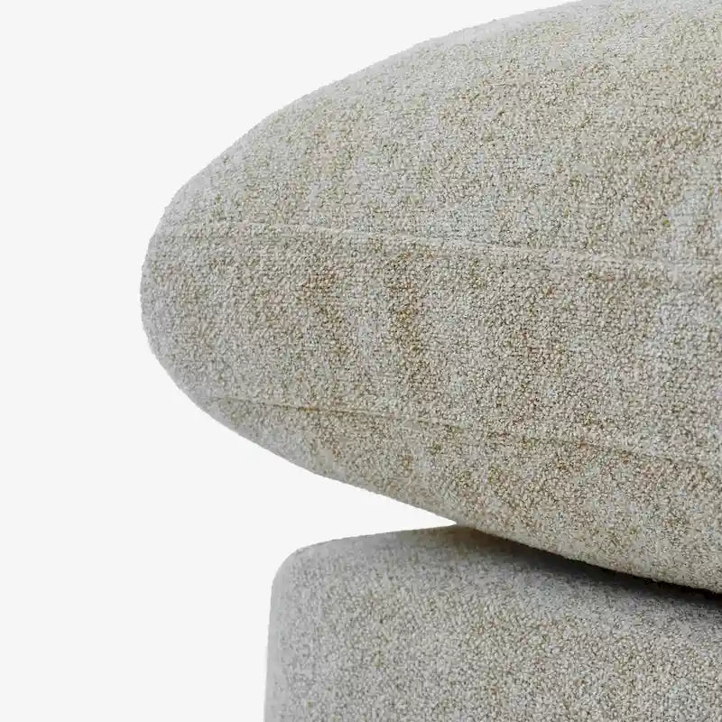 Canapé d'angle 4 pièces en lin moderne, style minimaliste, garni de duvet, style Commix-25