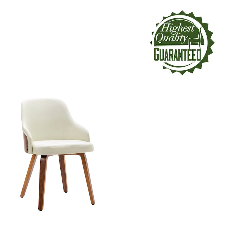 Ensemble de 2 chaises de salle à manger Porthos Home Hye, revêtement en tissu, pieds en bois courbé-13