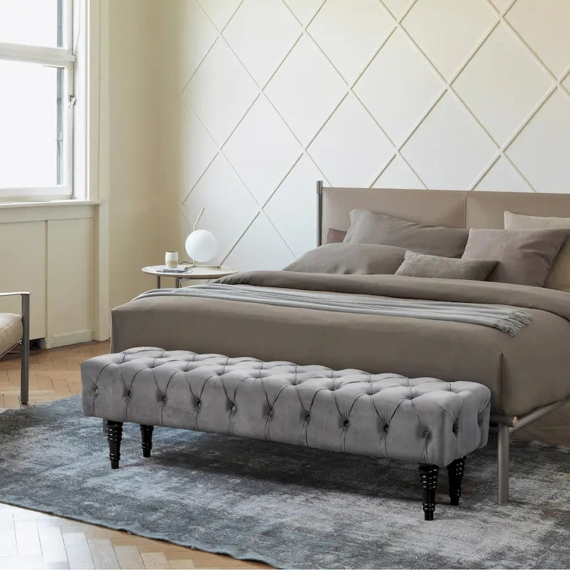 Banc ottoman capitonné AVAWING, banc d'entrée d'appoint-31
