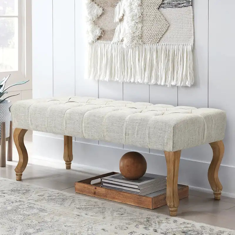 Banc ottoman capitonné AVAWING, banc d'entrée d'appoint-19