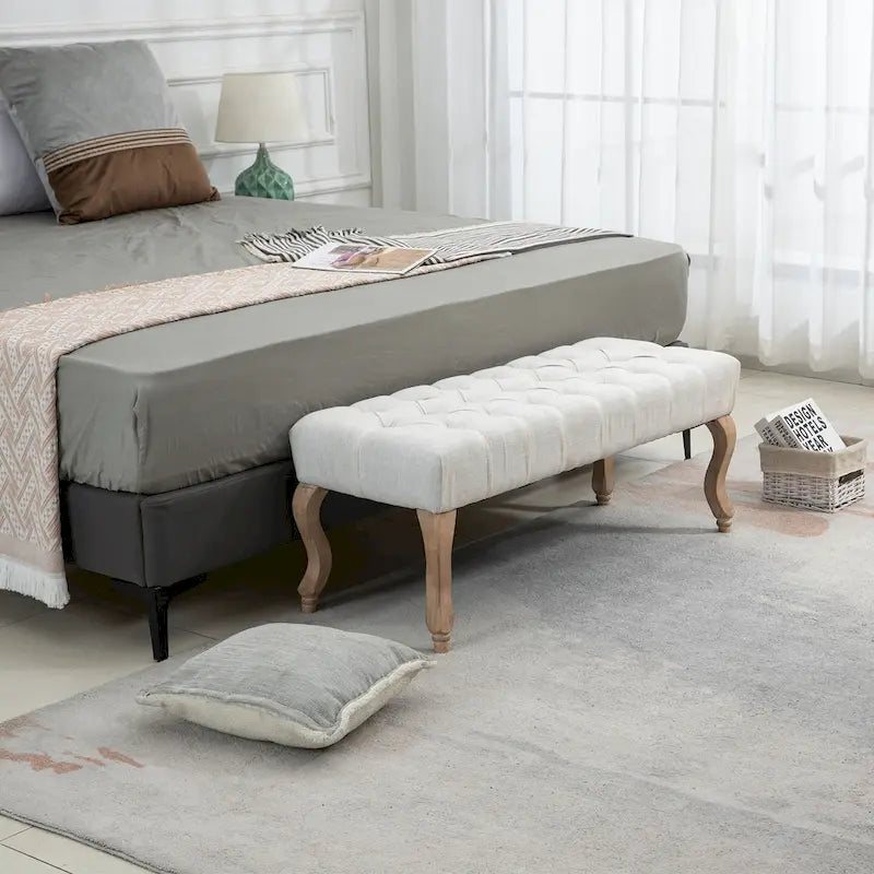 Banc ottoman capitonné AVAWING, banc d'entrée d'appoint-20