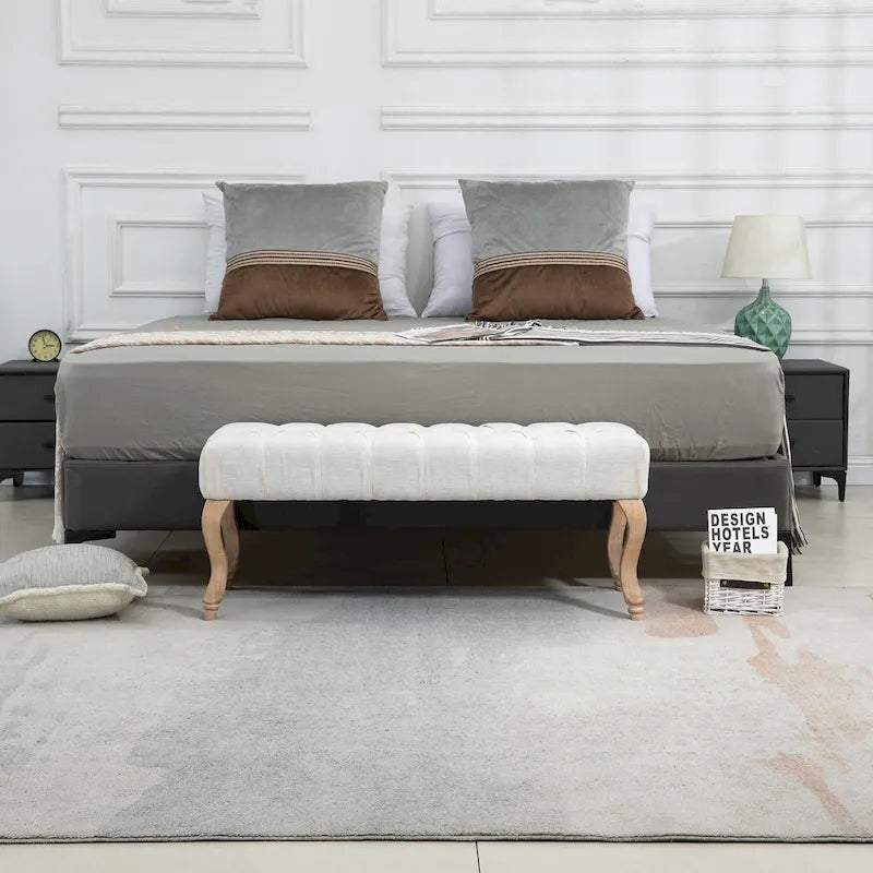 Banc ottoman capitonné AVAWING, banc d'entrée d'appoint-21