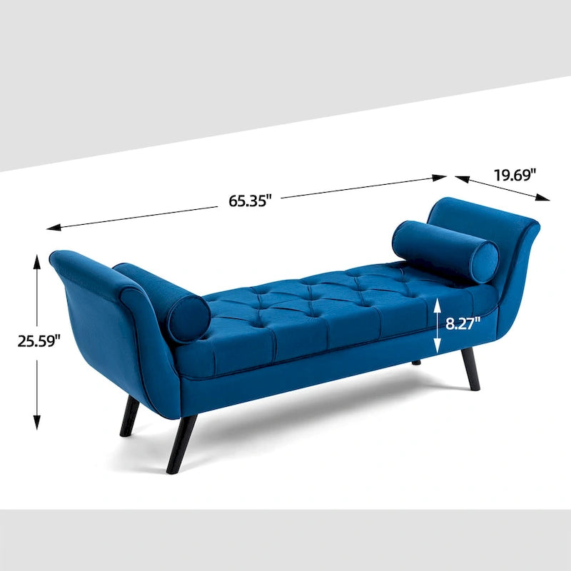 Banc ottoman capitonné AVAWING, banc d'entrée d'appoint-24