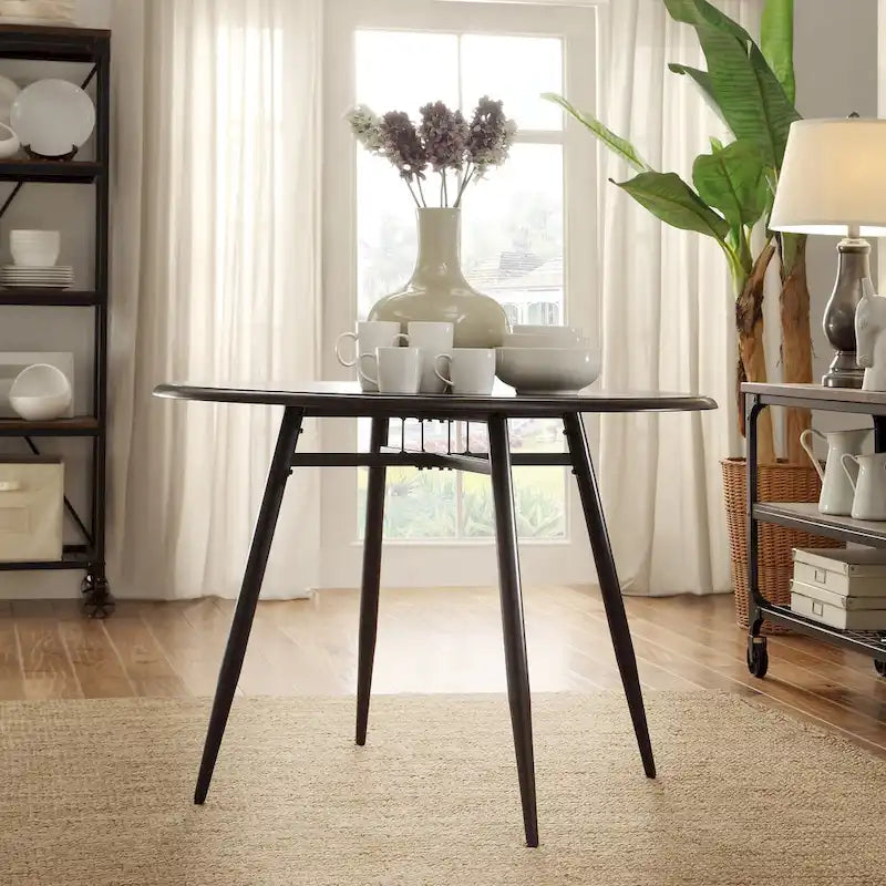Ensemble de salle à manger Belita 5 pièces, style moderne bicolore en bois, style milieu du siècle, iNSPIRE Q Modern