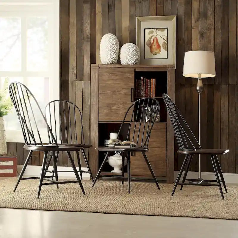 Ensemble de salle à manger Belita 5 pièces, style moderne bicolore en bois, style milieu du siècle, iNSPIRE Q Modern-3