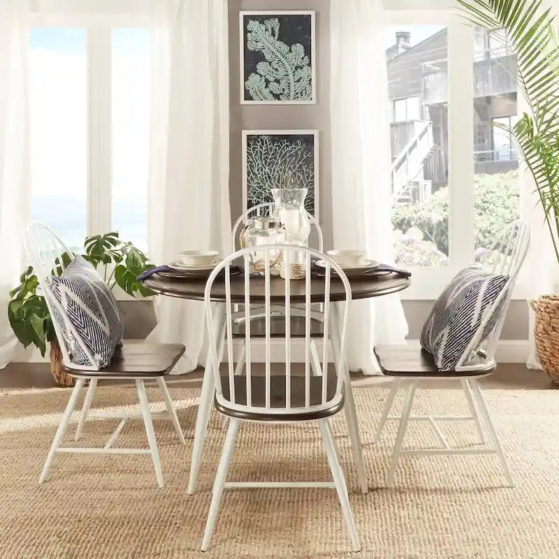 Ensemble de salle à manger Belita 5 pièces, style moderne bicolore en bois, style milieu du siècle, iNSPIRE Q Modern-5