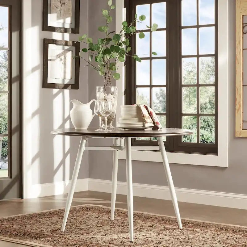 Ensemble de salle à manger Belita 5 pièces, style moderne bicolore en bois, style milieu du siècle, iNSPIRE Q Modern-6