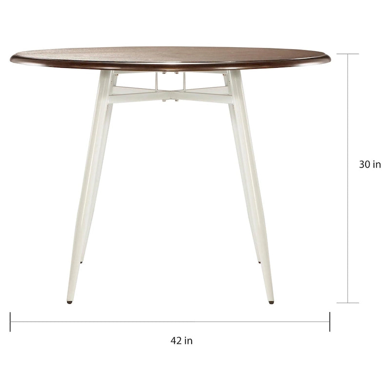 Ensemble de salle à manger Belita 5 pièces, style moderne bicolore en bois, style milieu du siècle, iNSPIRE Q Modern-8