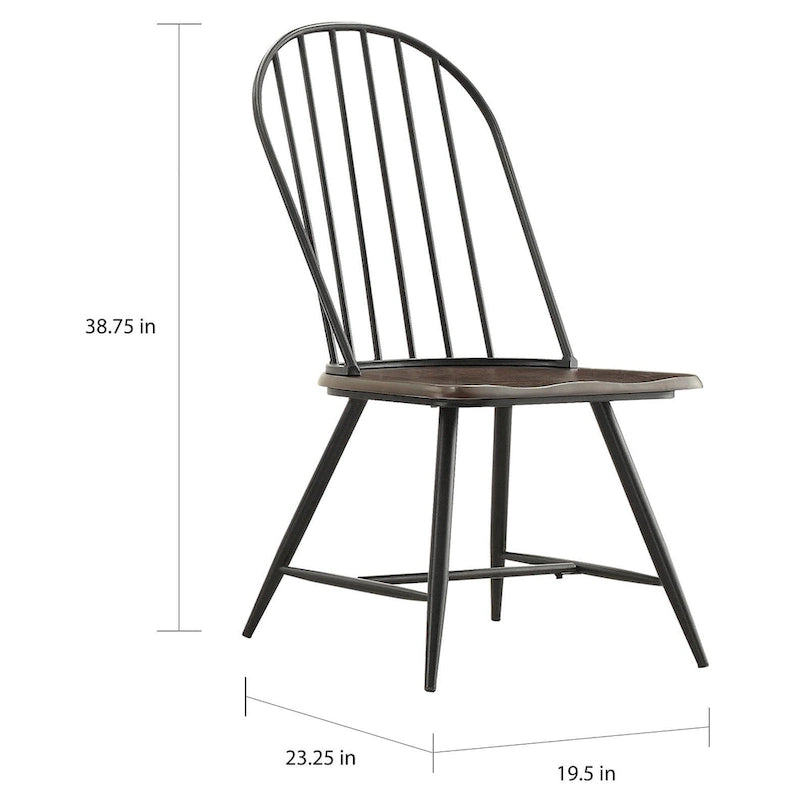 Ensemble de salle à manger Belita 5 pièces, style moderne bicolore en bois, style milieu du siècle, iNSPIRE Q Modern-9