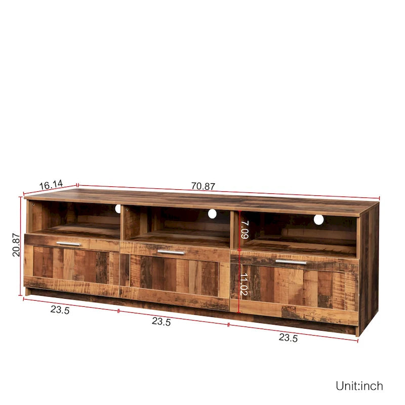Meuble TV minimaliste moderne, support TV 80 pouces, casier ouvert, salon, chambre-6