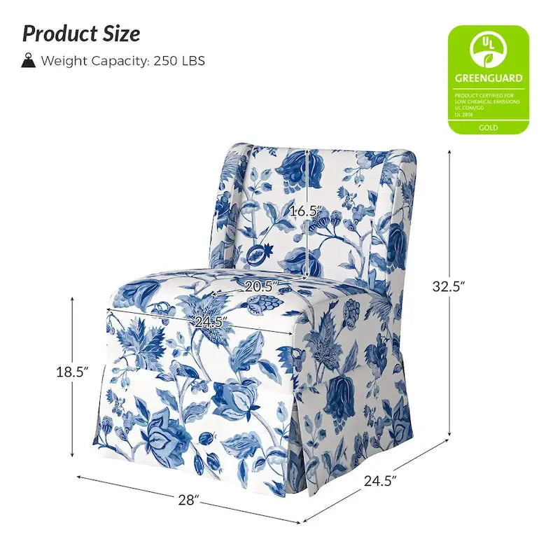 Fauteuil crapaud Falk de style transitionnel, rembourré, avec housse et pieds en bois massif, lot de 2 par HULALA HOME-31