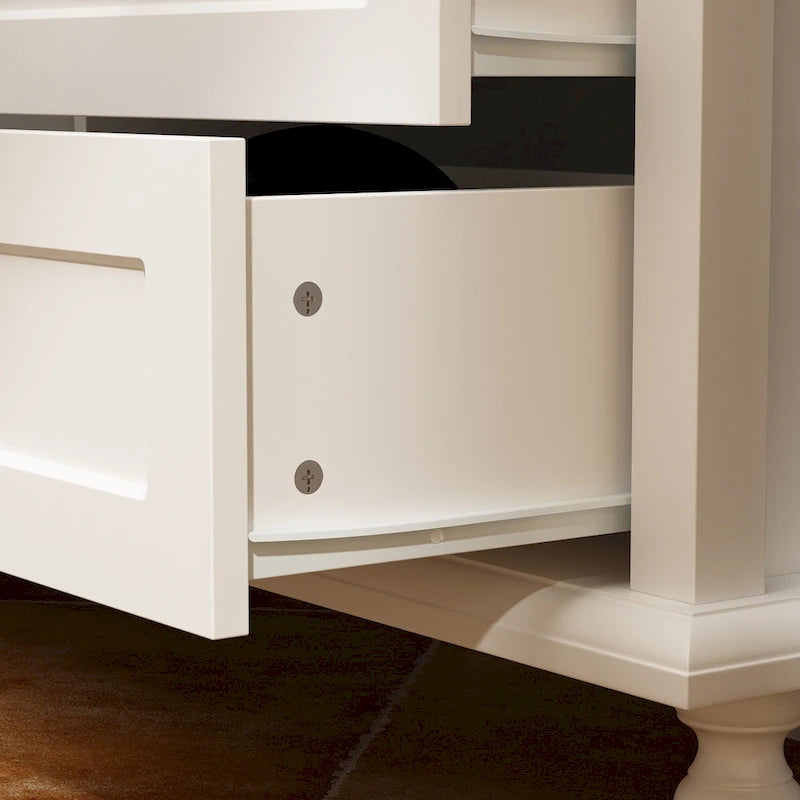 Ensemble de meubles avec rangements en verre trempé et support TV - Meuble latéral + support TV-14