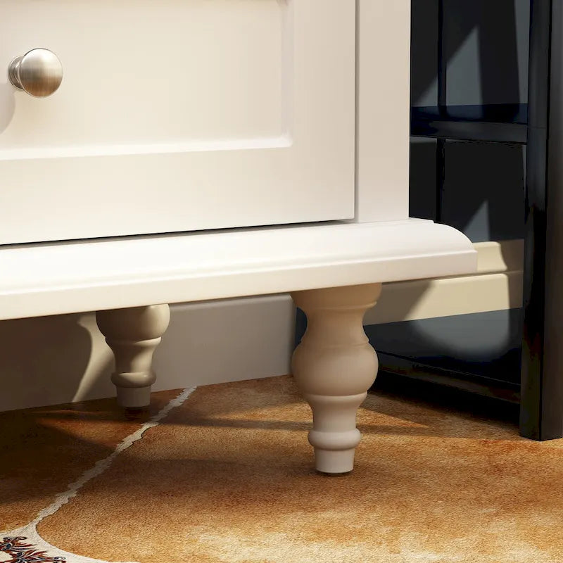 Ensemble de meubles avec rangements en verre trempé et support TV - Meuble latéral + support TV-16