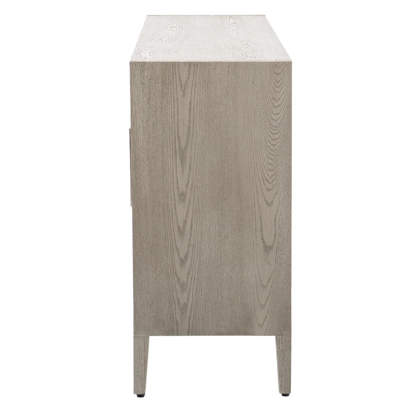 Armoire de rangement en bois avec trois portes en verre trempé-19