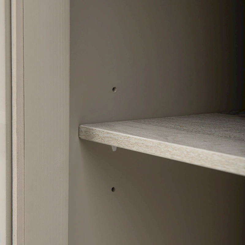 Armoire de rangement en bois avec trois portes en verre trempé-22