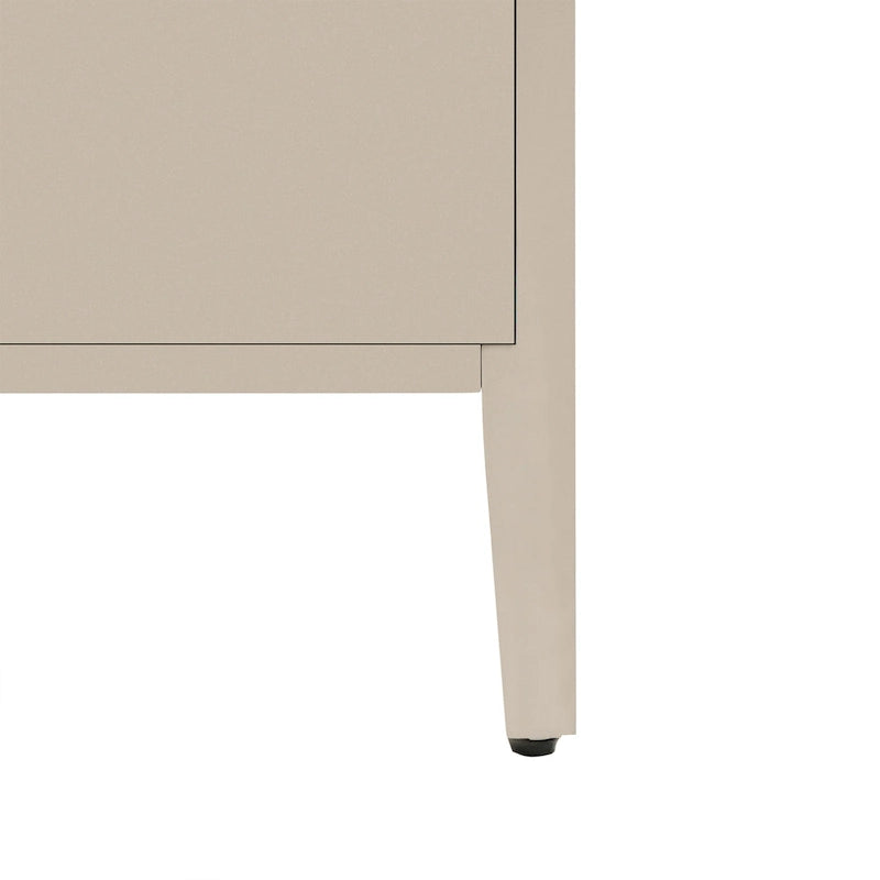 Armoire de rangement en bois avec trois portes en verre trempé-24
