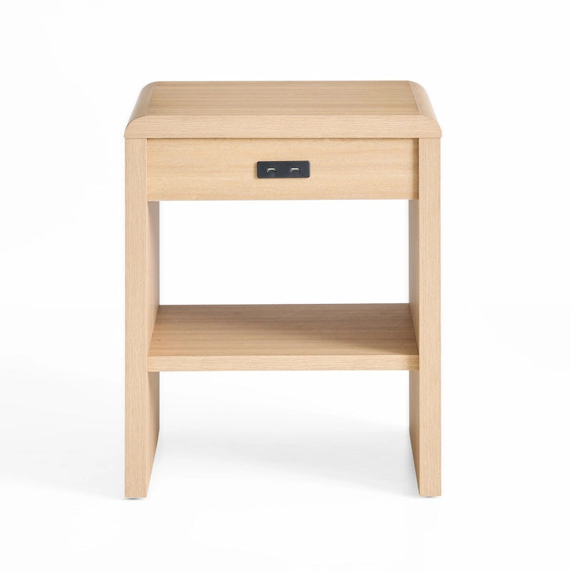 Table d'appoint moderne en bois Brookside Reyna avec coins arrondis-7