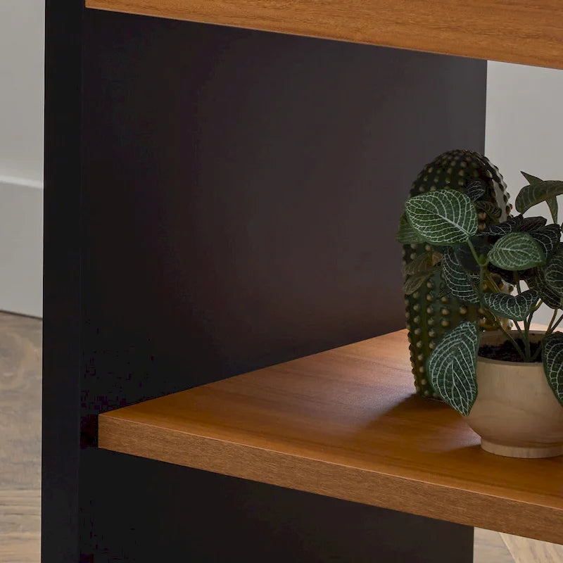 Table d'appoint moderne en bois Brookside Reyna avec coins arrondis-16