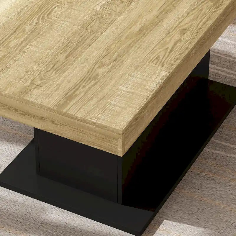Table de salle à manger extensible avec plateau en bois et support pour ordinateur (noir/blanc)-19