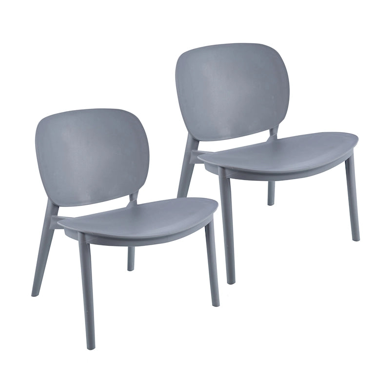 Ensemble de 2 chaises de salle à manger en plastique Porthos Home Dani, pour l'intérieur et l'extérieur-24