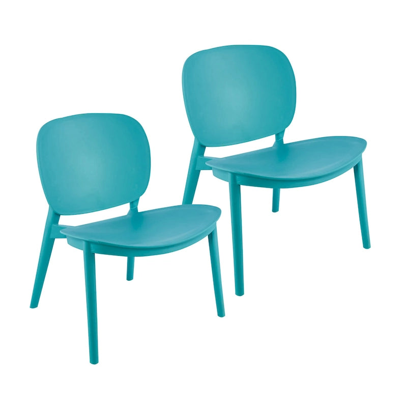 Ensemble de 2 chaises de salle à manger en plastique Porthos Home Dani, pour l'intérieur et l'extérieur-8