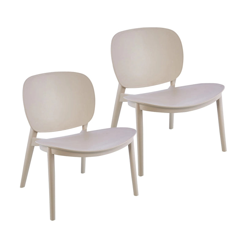 Ensemble de 2 chaises de salle à manger en plastique Porthos Home Dani, pour l'intérieur et l'extérieur-15
