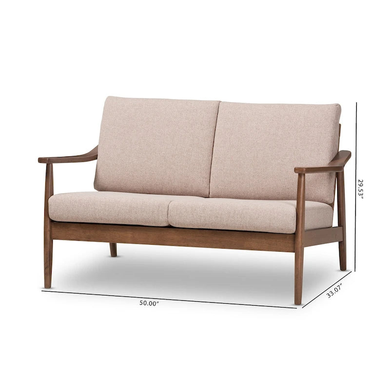 Canapé deux places style années 50 par Baxton Studio-20