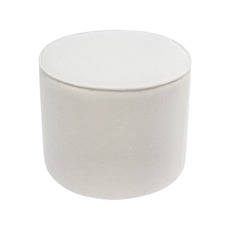 Table basse ronde pouf en tissu bouclé Belia de Porthos Home-20