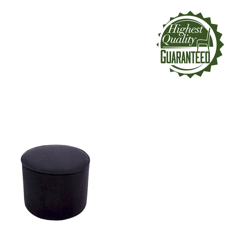 Table basse ronde pouf en tissu bouclé Belia de Porthos Home-8