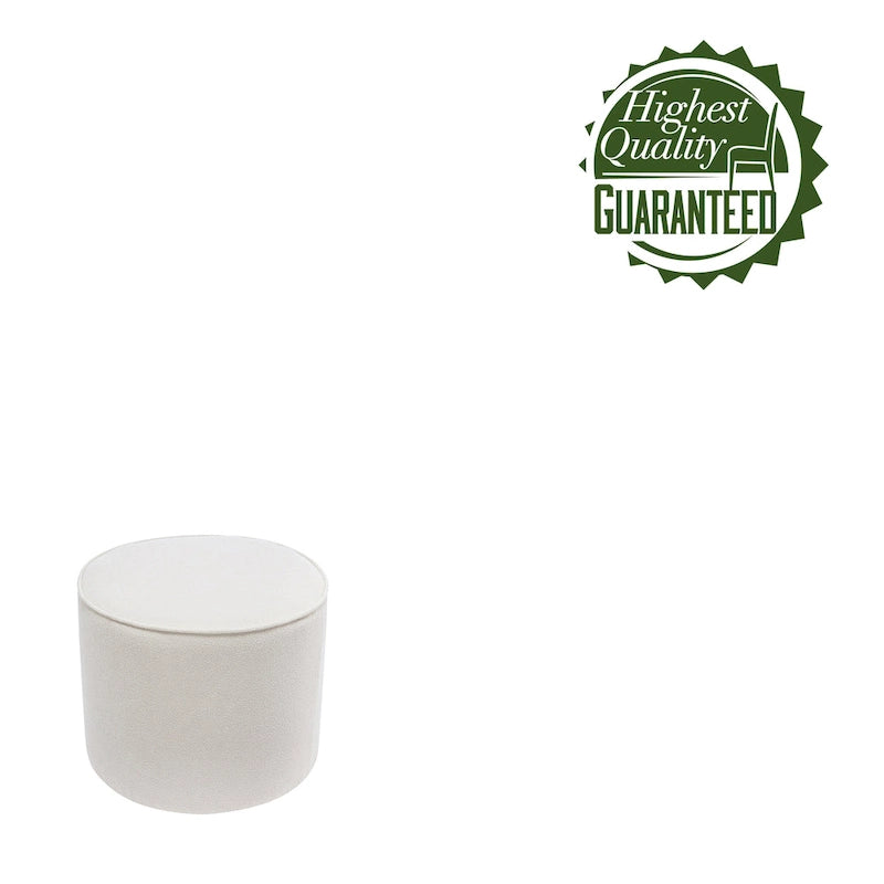 Table basse ronde pouf en tissu bouclé Belia de Porthos Home-18