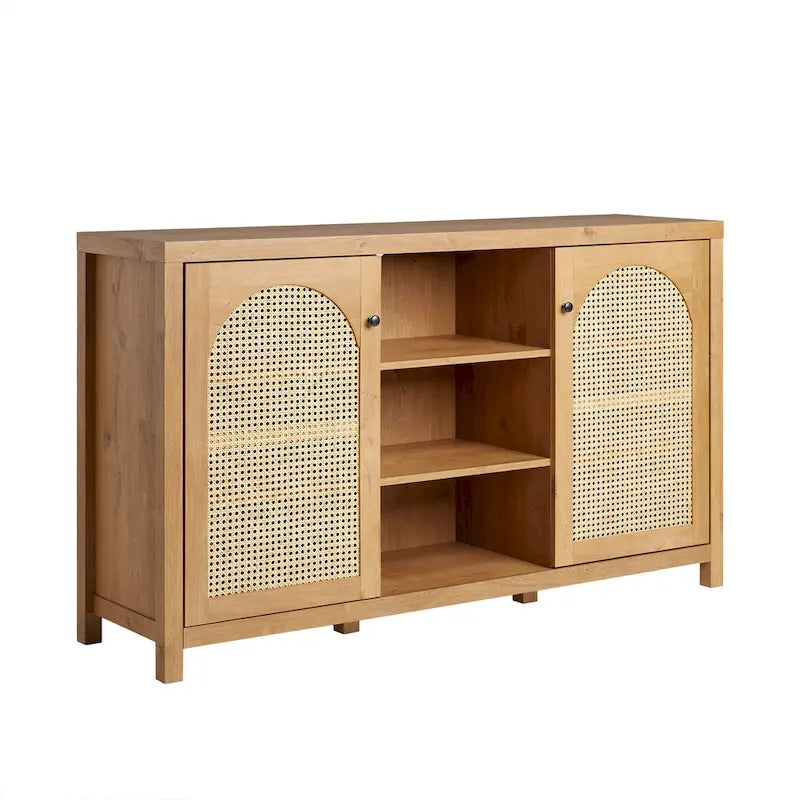 Buffet Middlebrook Designs à 2 portes de 147 cm (58 pouces) avec panneaux arqués en rotin-21