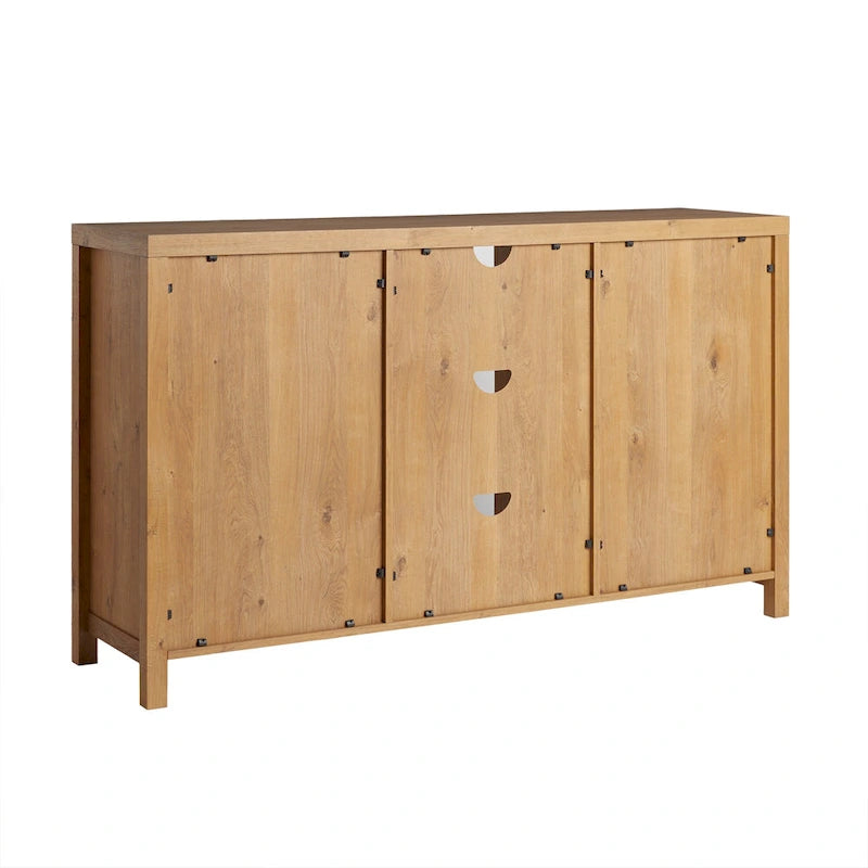Buffet Middlebrook Designs à 2 portes de 147 cm (58 pouces) avec panneaux arqués en rotin-23