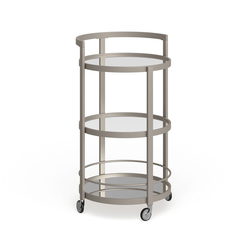 Chariot de bar miroir Silver Orchid Carmen-25