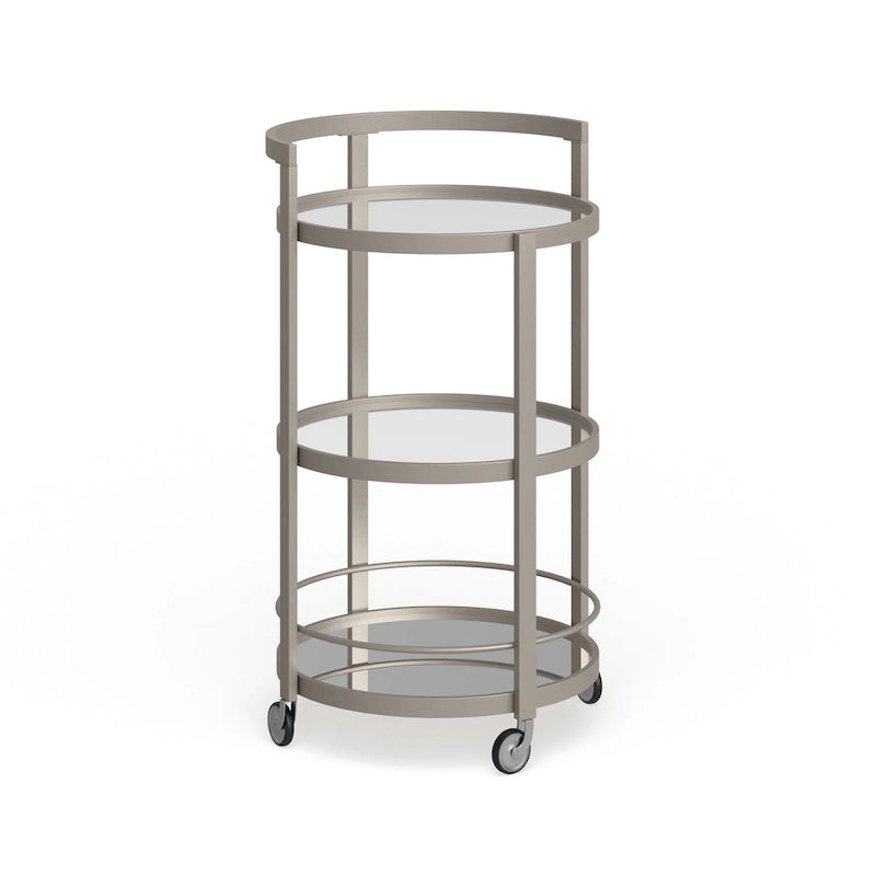 Chariot de bar miroir Silver Orchid Carmen-14