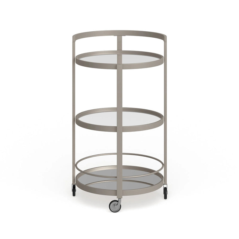 Chariot de bar miroir Silver Orchid Carmen-15