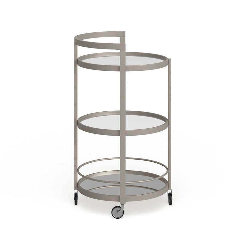 Chariot de bar miroir Silver Orchid Carmen-16